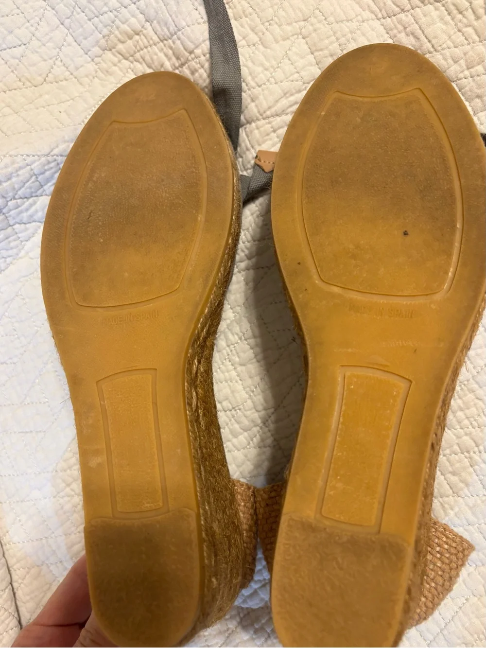 Viscata Barcelona Sagaro Canvas Espadrille Wedges 42 handmade Spain
